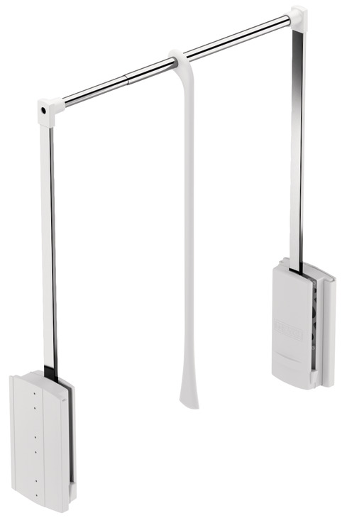 Гардеробный лифт-пантограф 600-1000 мм 10 кг белый/хром Hafele